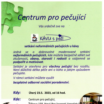 Centrum pro pečující srdečně zve na setkání „Káva s péčí“ 