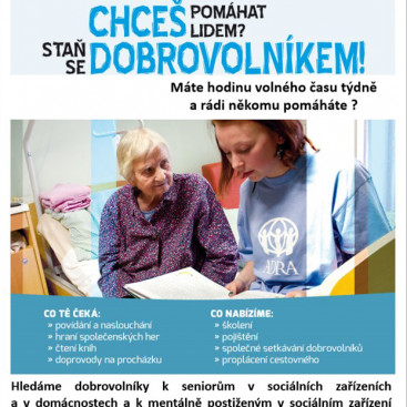 Hledají se dobrovolníci - máte hodinu volného času týdně a rádi někomu pomáháte?