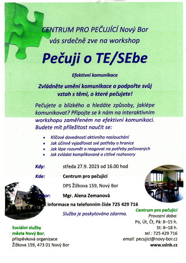 Workshop Pečuji o TE/SEbe